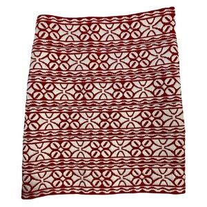 Pleasure Doing Buisness Red And White Skirt Size Small Bandage Skirt Y2K